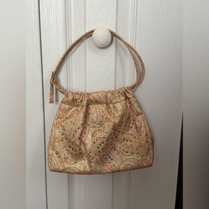 Y2K Paisley Patterned Handbag